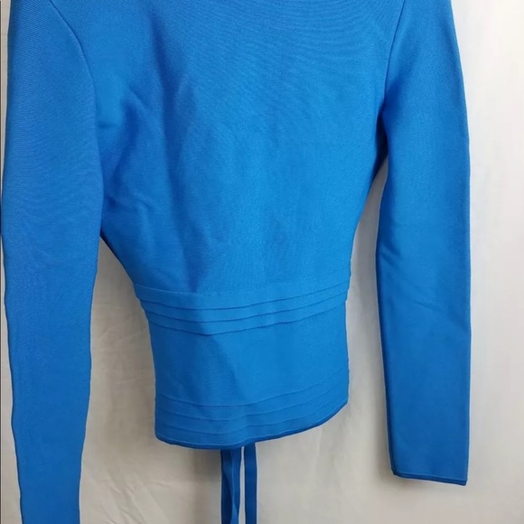 Herve Leger Blue Top with Band - Picture 9 of 11